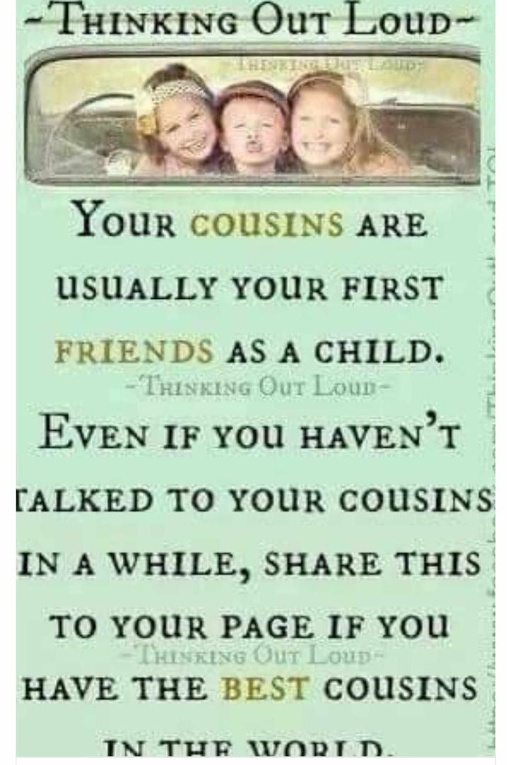 Growing up I did have 2 of the most awesome cousins living close to me..
Love ya both!!!