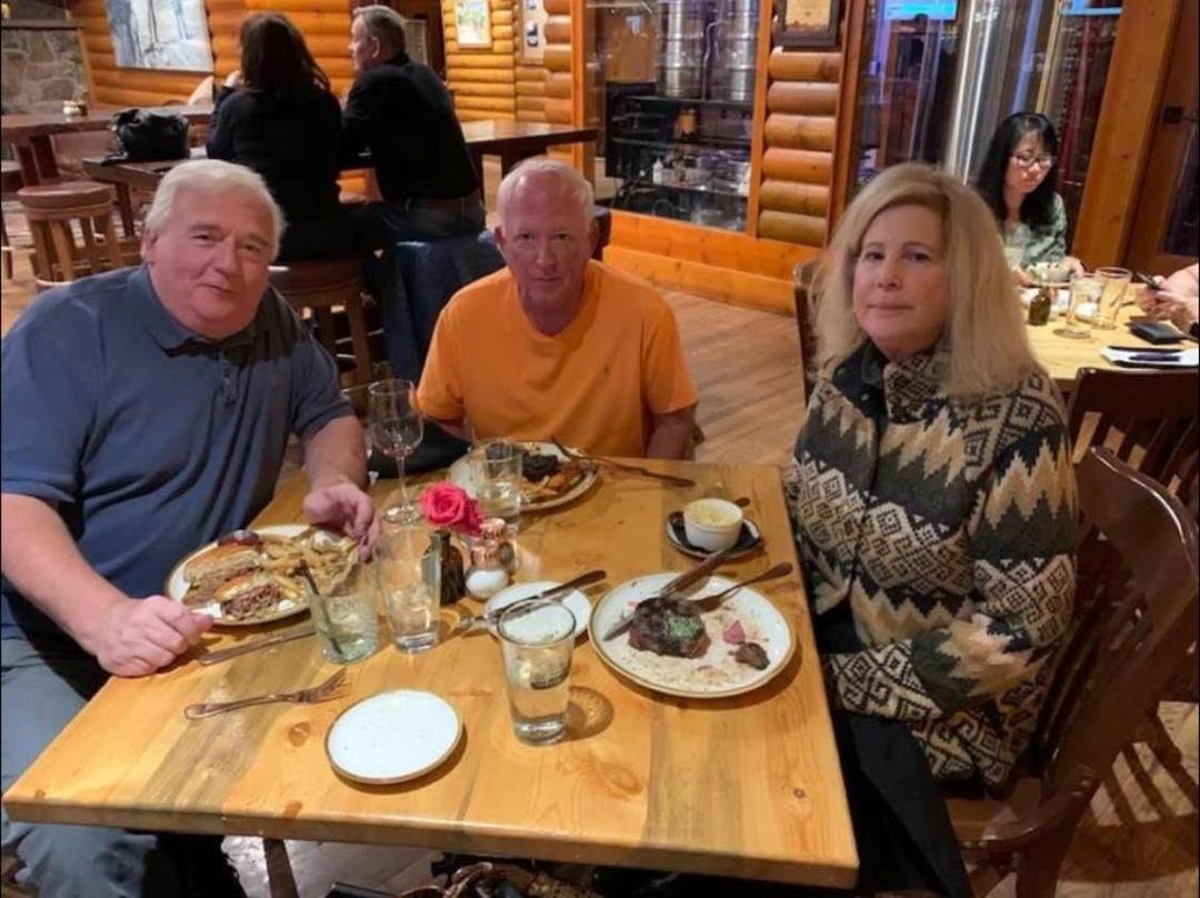 October 30, 2021 with Jeff Giebel and Diana Giebel at dinner in Evergreen, Colorado