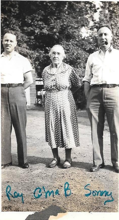 Dad, Mrs. Bauerlein & Uncle Sonny - 1930