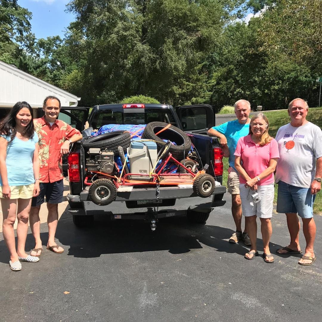 On our way home from the longest yard sale, Michigan to Georgia.