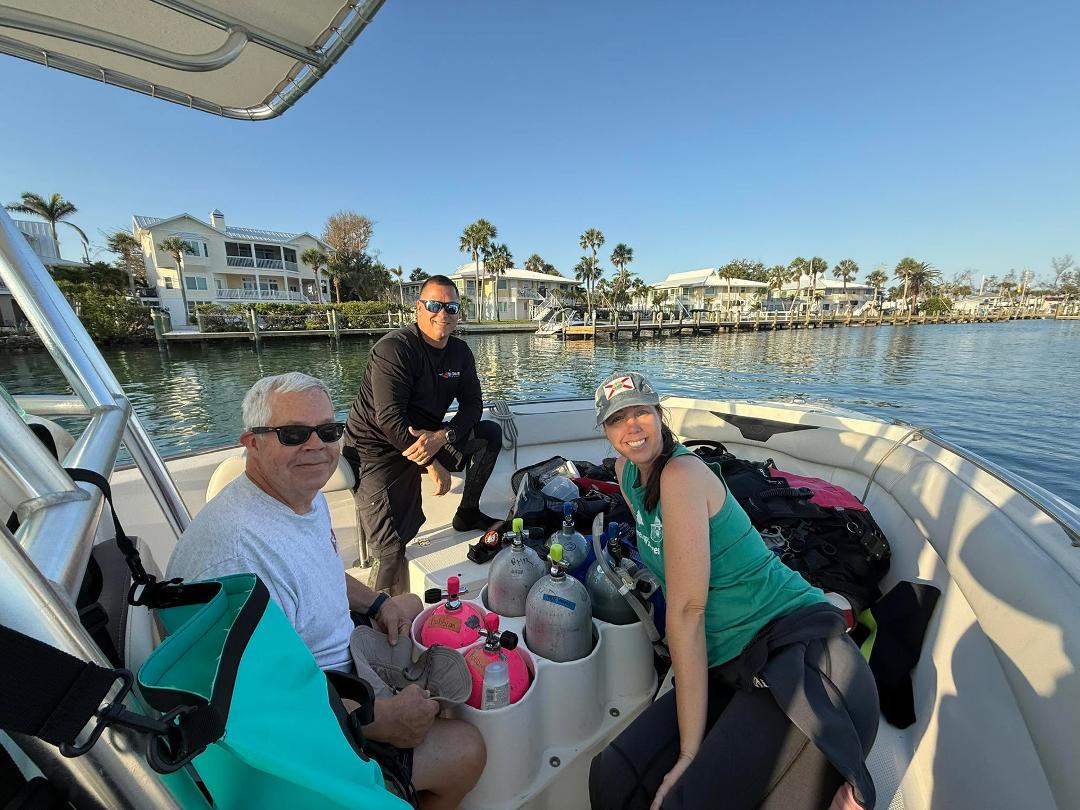 A beautiful morning on the Gulf! Megalodon Fever. 🦈Erin Robbins Bryan Roberts Doug Woodring.