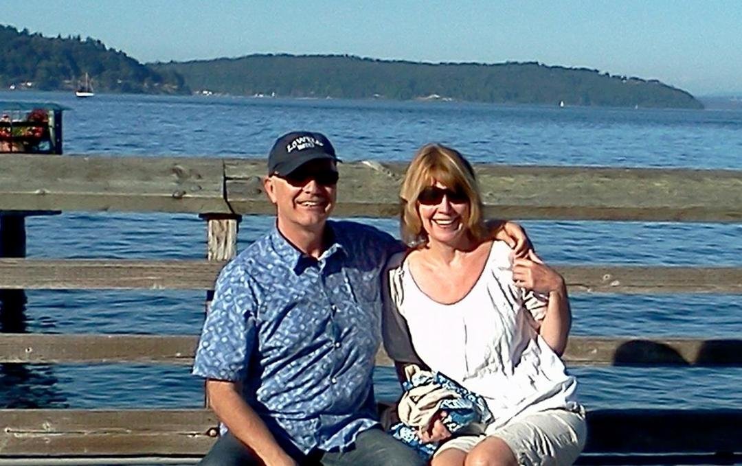 Chuck and Ann on the waterfront
