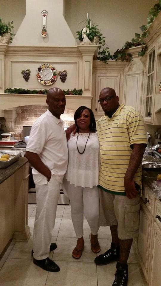 Sandra with her brothers AL and Maurice