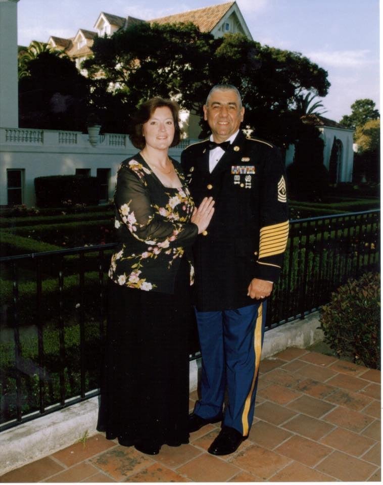 My wife Dawn at the Army Birthday Ball at the navel post-graduate School in Monterey California.