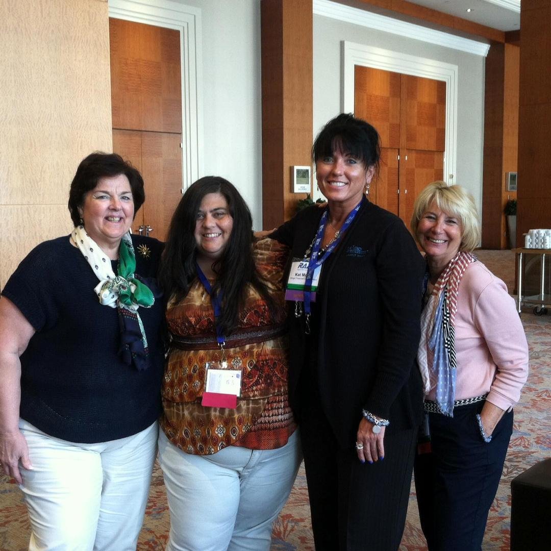 RAA Inflight & HR Meeting concluding - all went well with a few hiccups. Here is the fab four in our annual end of conference photo! A little lunch and round two starts with sponsor site visit.