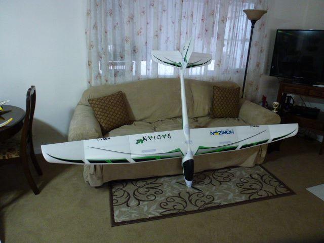 My latest RC model 2.6 meter Radian XL