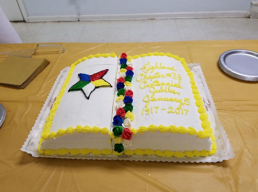 Highland #33 100th bd cake