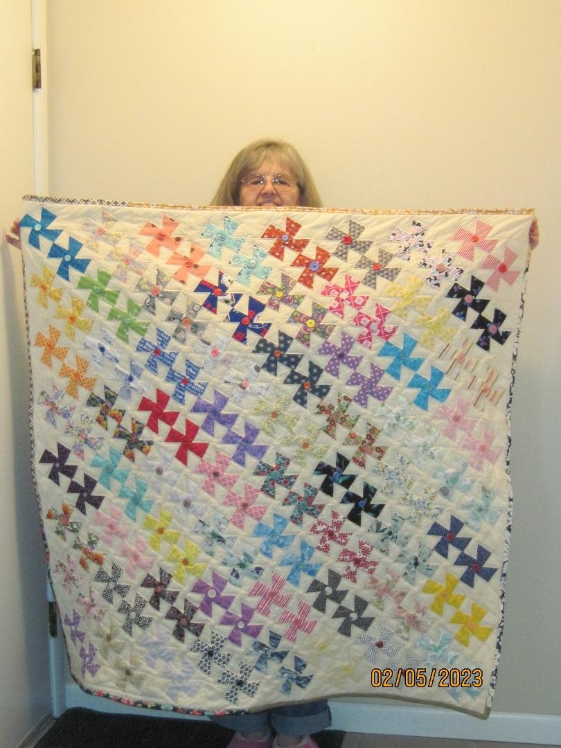 Who will win this "napping" quilt at the RCS Class of 1970 reunion this summer?