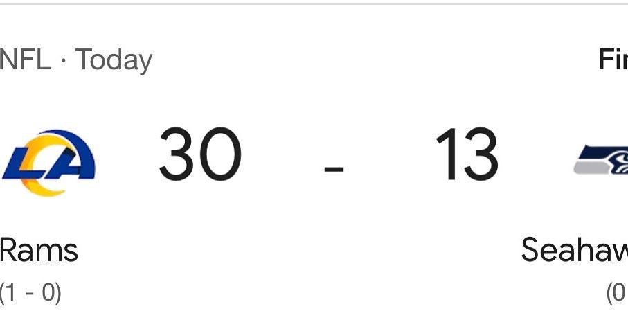Let’s go Rams, 30-13