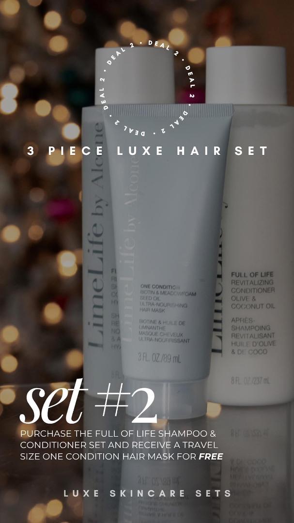 ✨ Holiday hair doesn’t have to mean dry, frizzy, or flat…
Many of us struggle with dullness, breakage, or hair that gets oily fast — and switching weather doesn’t help.
This Luxe Hair Set gives you:
✔ a gentle shampoo tha