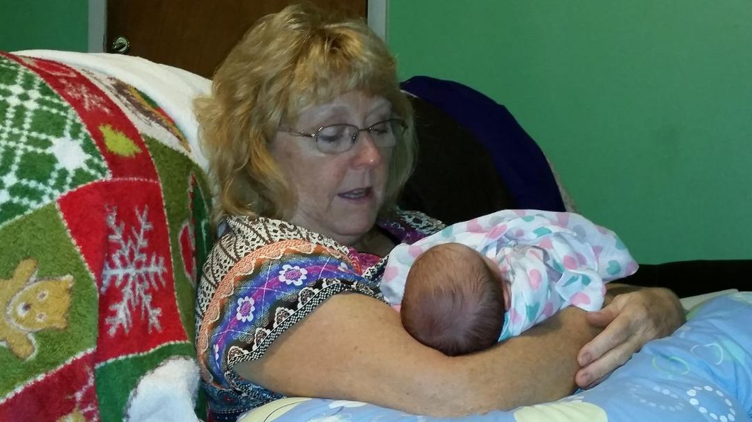 My very proud and beautiful grandmother. Actually she's my wife. Grandmother is a whole new gig. Karen Witherow Robertson