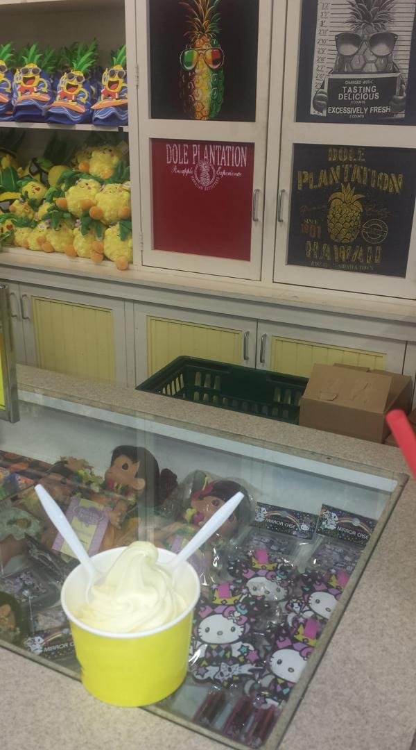 I don't eat a lot of ice cream but this item at the Dole Plantation is well worth the trip.