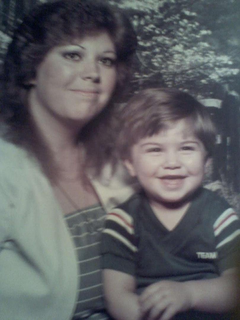 What a long time ago......what a great time to be alive!! Me and my Jason when he was 2yrs old. Went for pics at Kmart and he refused to have his pic made without Mama.