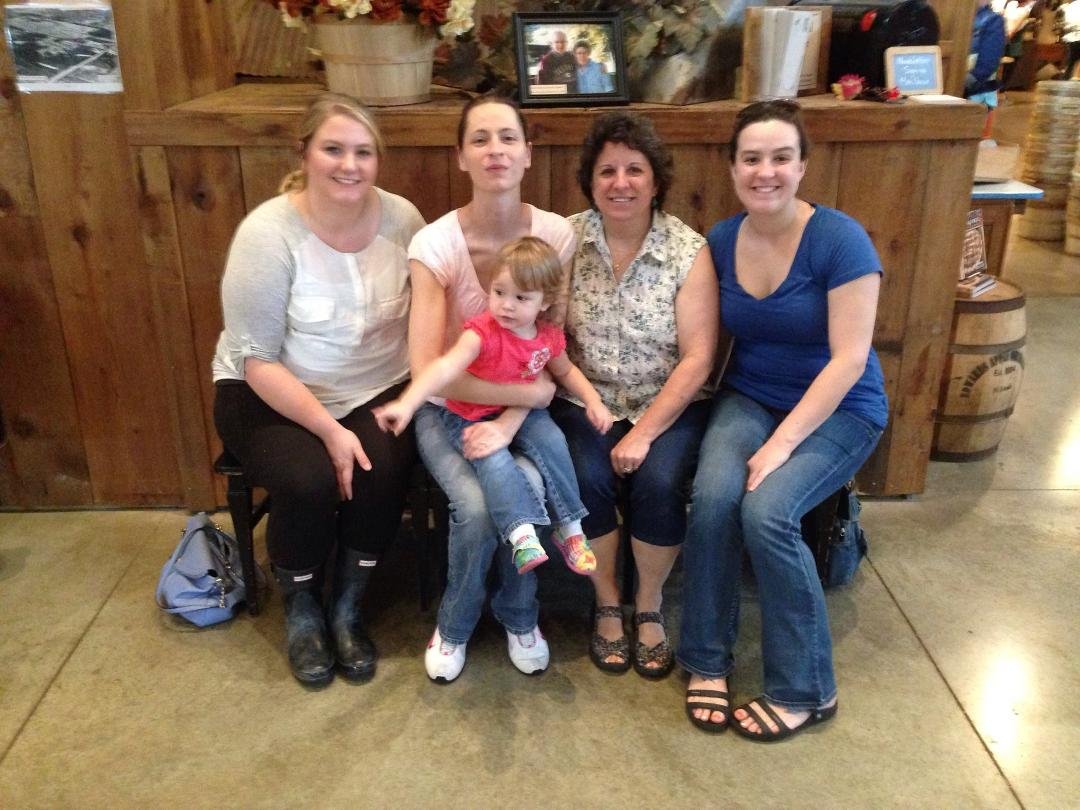 At the Orchard with all my Girls!