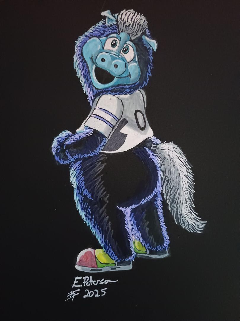 Just a little sketching while working today. Does Blue approve?!!