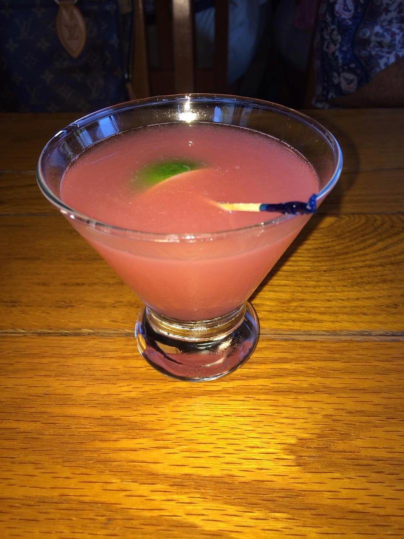 Pretty in pink at the Tides Tacern in Gig Harbor Wa with my Besty Lara.