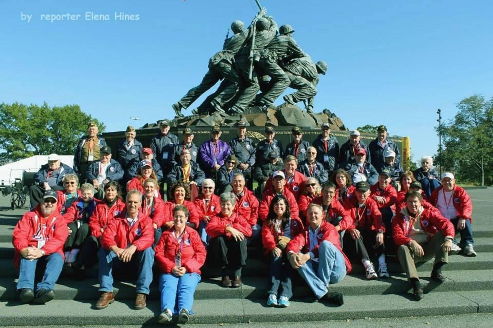 Trip to DC with WWII Veterans, Lewis Robinson was my honored Veteran.