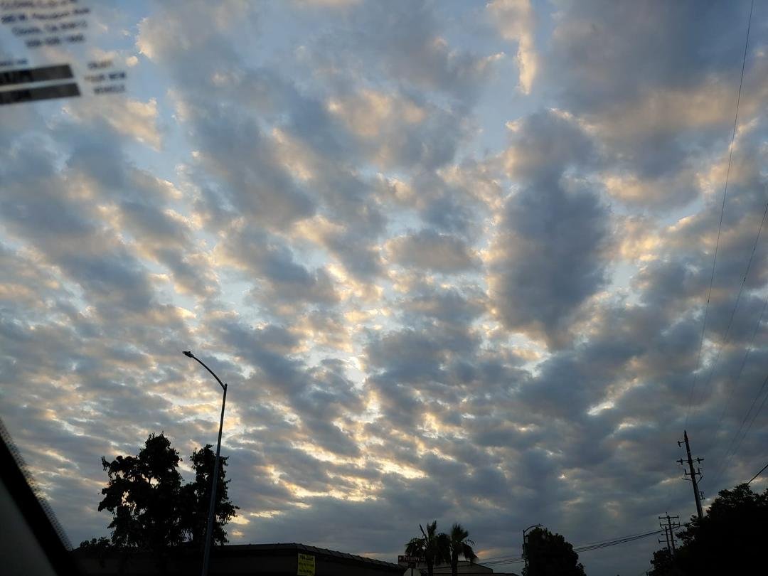 Neat sunrise clouds