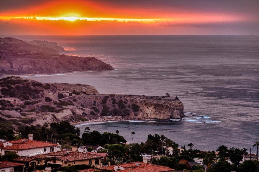 Sunrise over Palos Verdes Estates, California