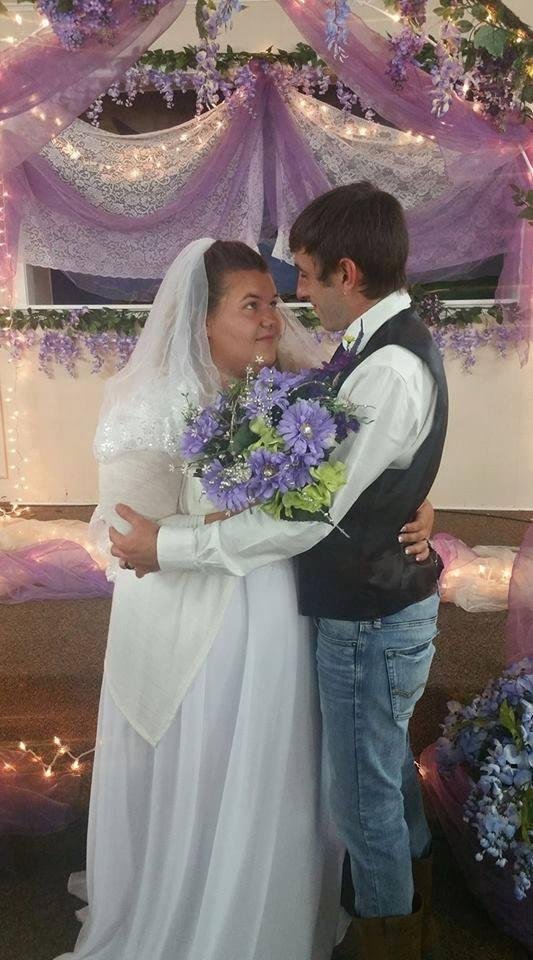 My grandson and wife Victoria on their wedding day