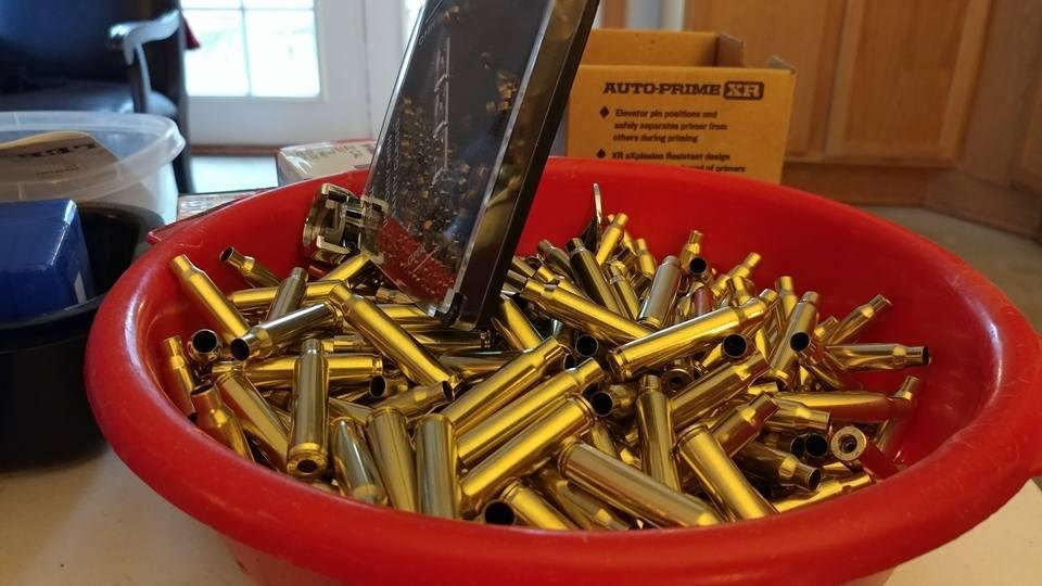 Nothing is more pretty than 1500 plus rounds of freshly tumbled .223 rounds ready for primers!