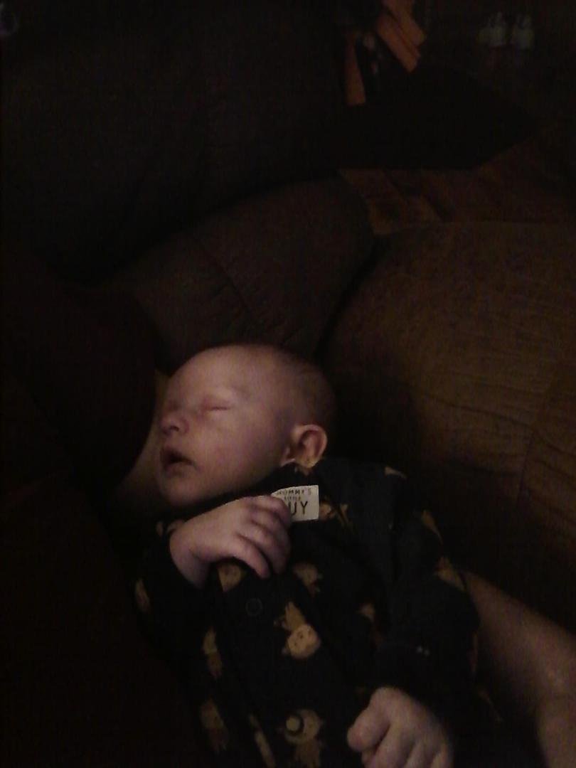 Another one sleeps on Uncle Mikey