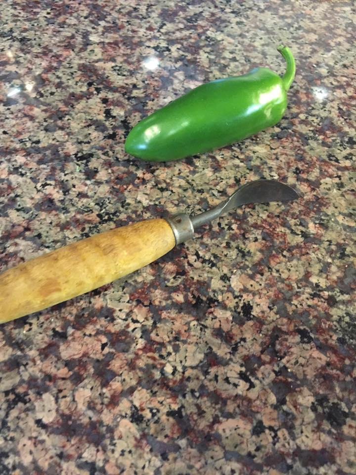 Can anyone tell what this utensil is?? I used it to get the seeds out of halved jalapeños and it worked great!! The is not a test. 😉