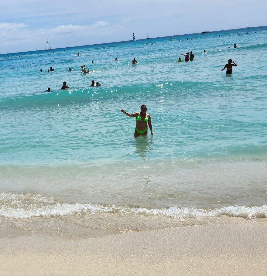 We are at Waikiki beach...
