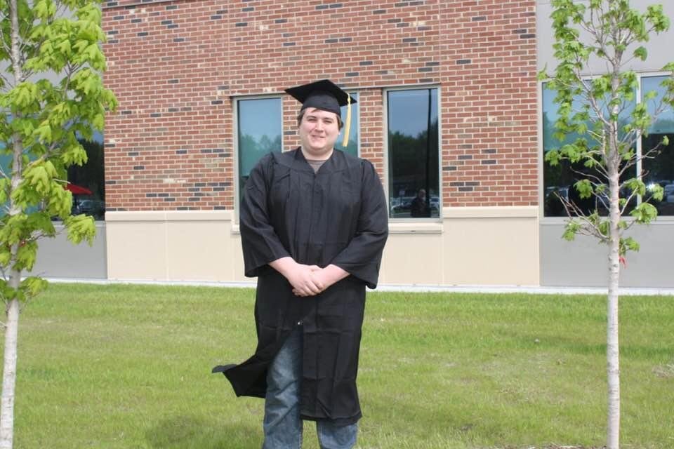 So proud of my grandson Max, graduated today from university of wisconsin, River Falls!!