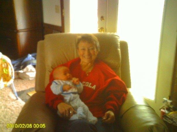 Grandmom and cade at jeffs