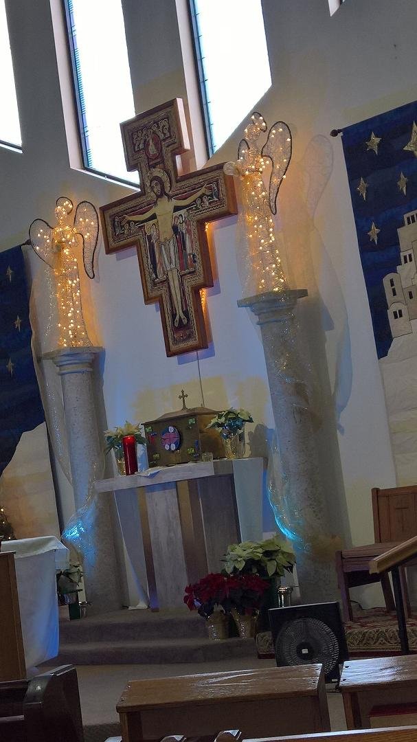 Christmas eve mass as my church St.Clair's in Delton