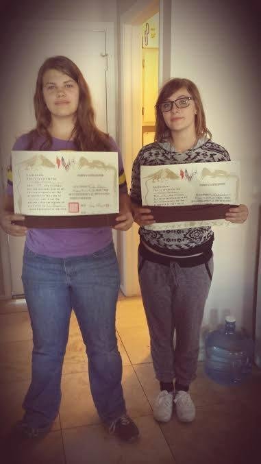 Both of my granddaughters got their brown belt in Karate..  Go Girls!!