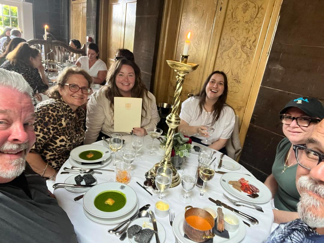 Early dinner at The Witchery