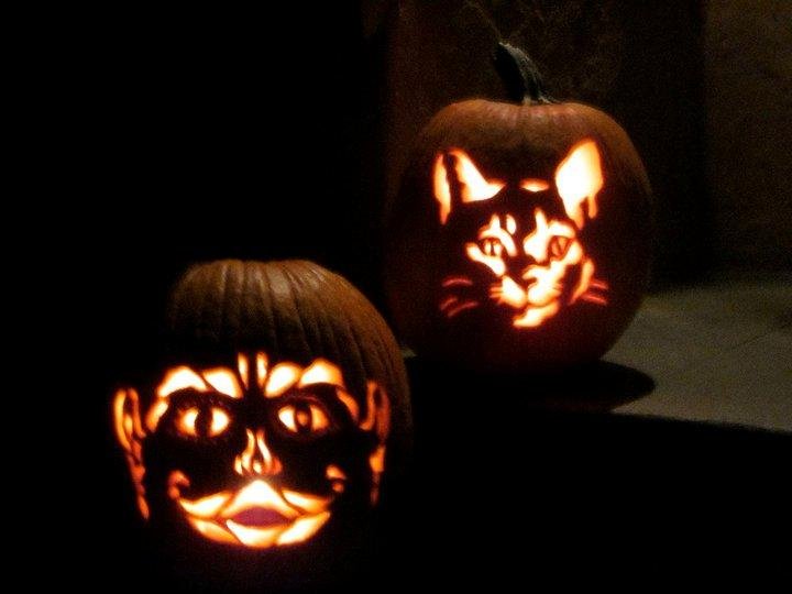 Mr. Lips and Pretty Kitty at Halloween