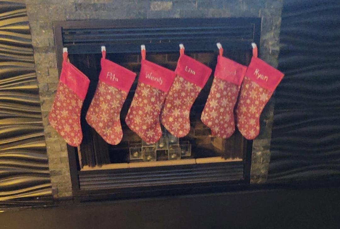The stockings were hung by the chimney with care...