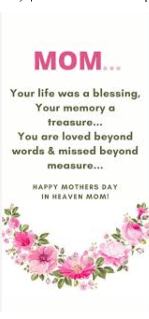 Mother's Day brings a deep longing for my Mom.