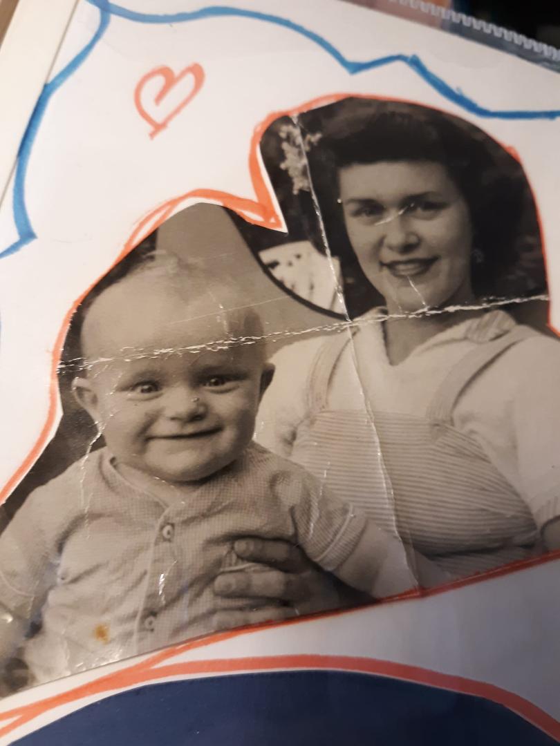 There he is...me and my mom Lillian S.Allen...not more than a year old.