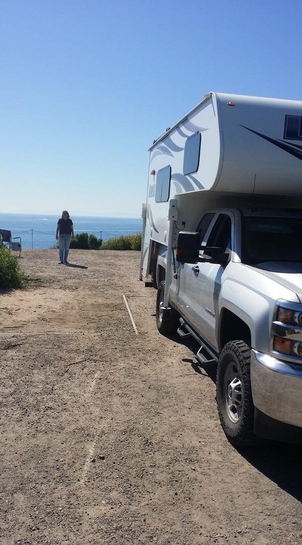 Camping out on a cliff overlooking Catalina Island! Really?