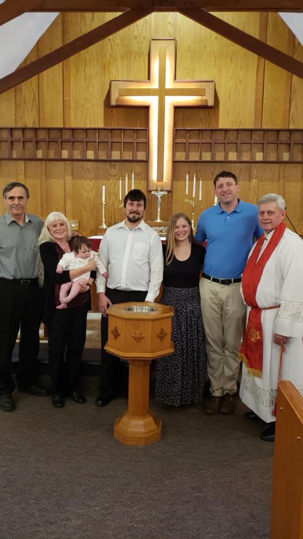 My granddaughter Blaire got baptized, too bad I wasn't there to see it
