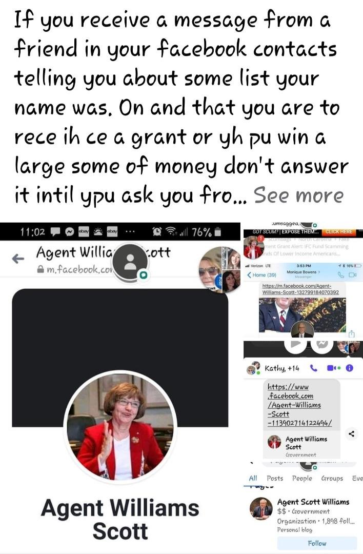 Here is yet another scam that is circulating, this is one of those claiming to be on your friend list but they are really just a hacker claiming to be your friend only is a person you havent talked to in oh 40 years or a fr