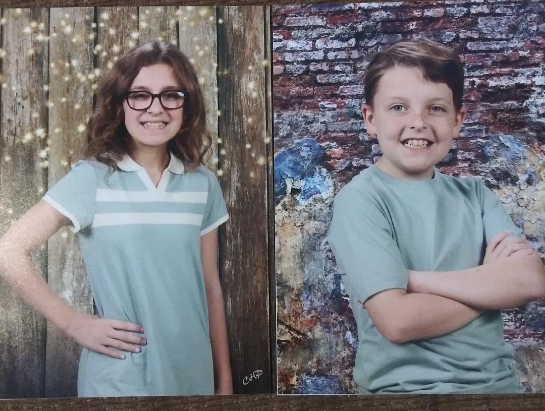 Adrianna's last photo of elementary an Cayden 4th grade 2023 proud of both of you Nana loves you both