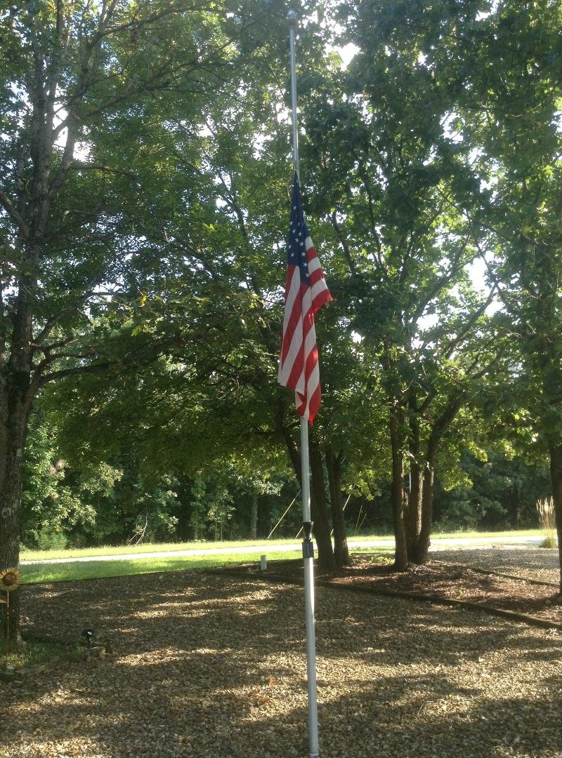 I display our Flag 24/7 and am proud to say I'm a veteran with 32 years of service under several leaders of this wonderful country. Agree or disagree with them I still served with pride, until now. As of today my Flag wil