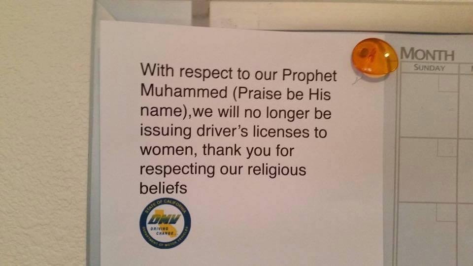 If some can do it with marriage licenses others can do it with driver's licenses. I see no difference.