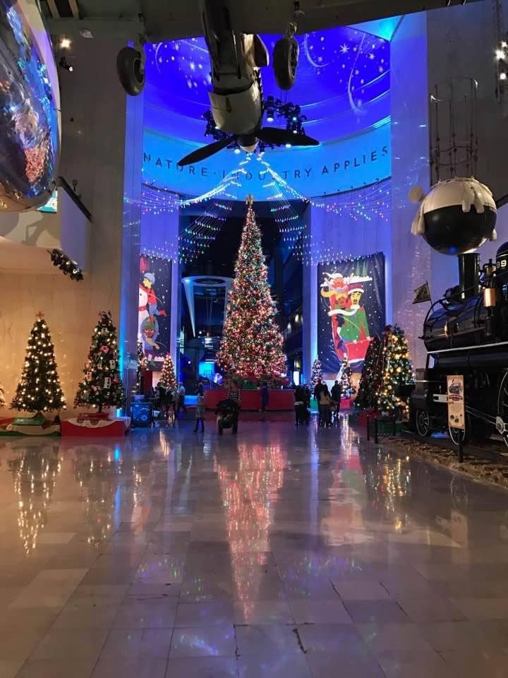 Celebrating Christmas at the Museum of Science and Industry today!!!!!