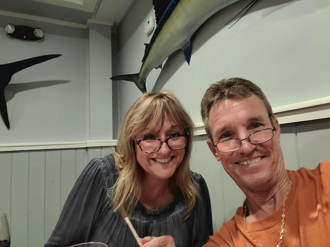 My wife and I on our 32nd anniversary at schooners In jupiter
Looking forward to 32 more