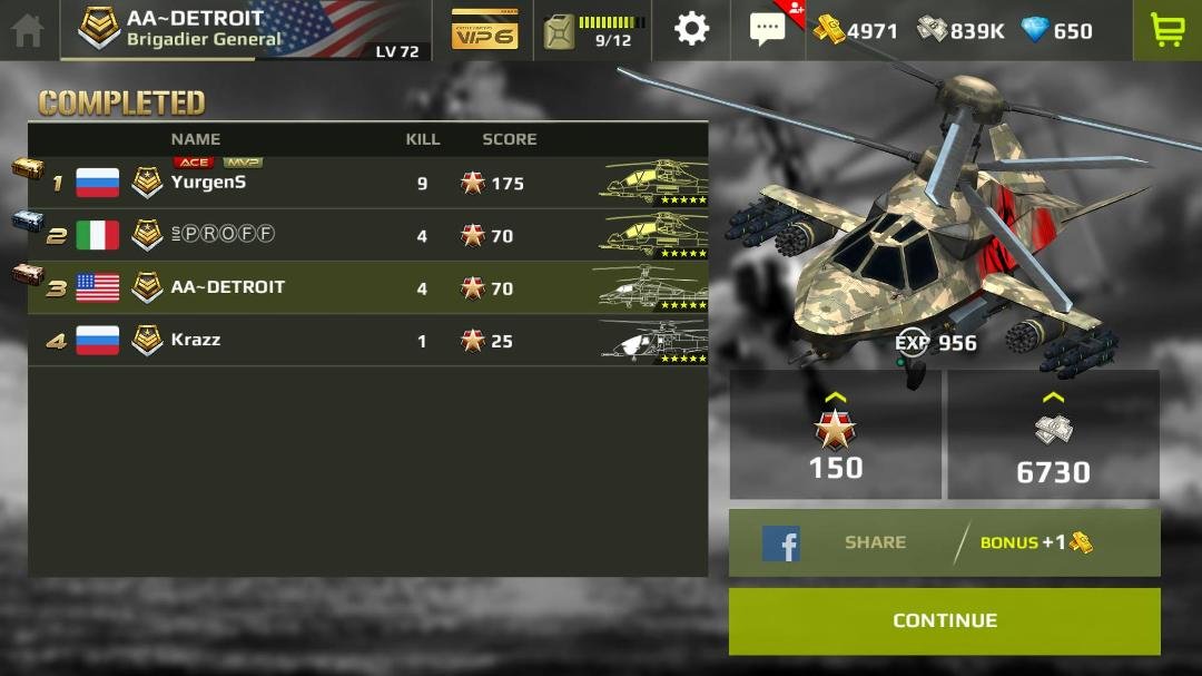 I just completed a battle in Battle Copters. Come and join me!