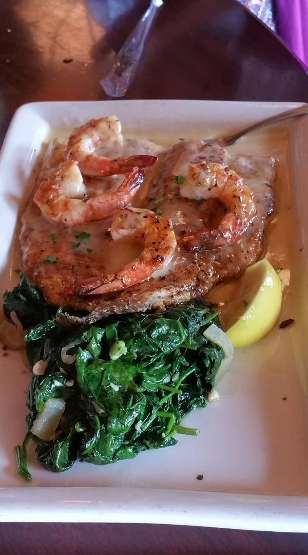 Shrimp, spanish, steak