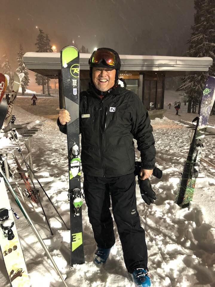 A great night of skiing. I don’t get to actually Free ski a lot what with teaching so this was a treat!