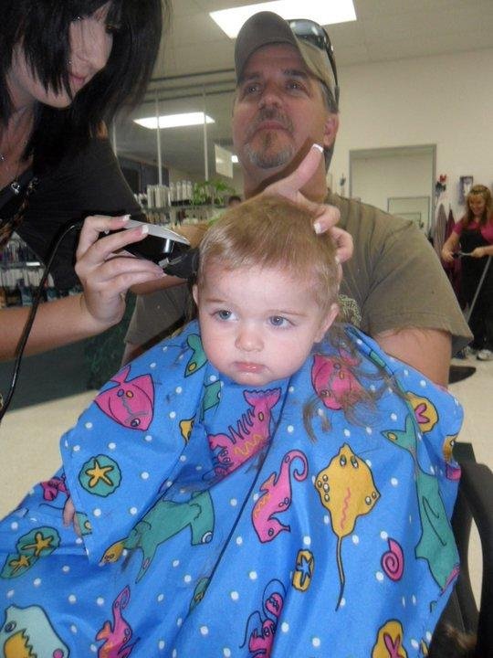 After hair-cut