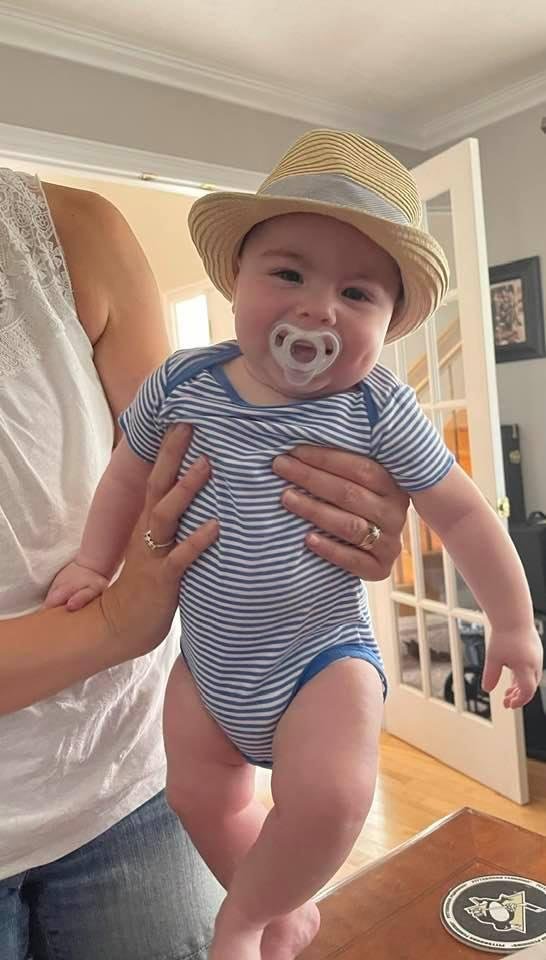 Look who came to visit “Pepere” at work!! ❤️🎩🧢🤠❤️